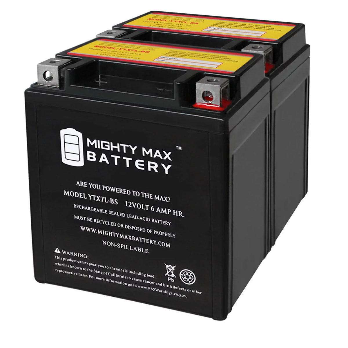 12 Volt 6 AH 100 CCA SLA AGM Motorcycle Battery O661273
