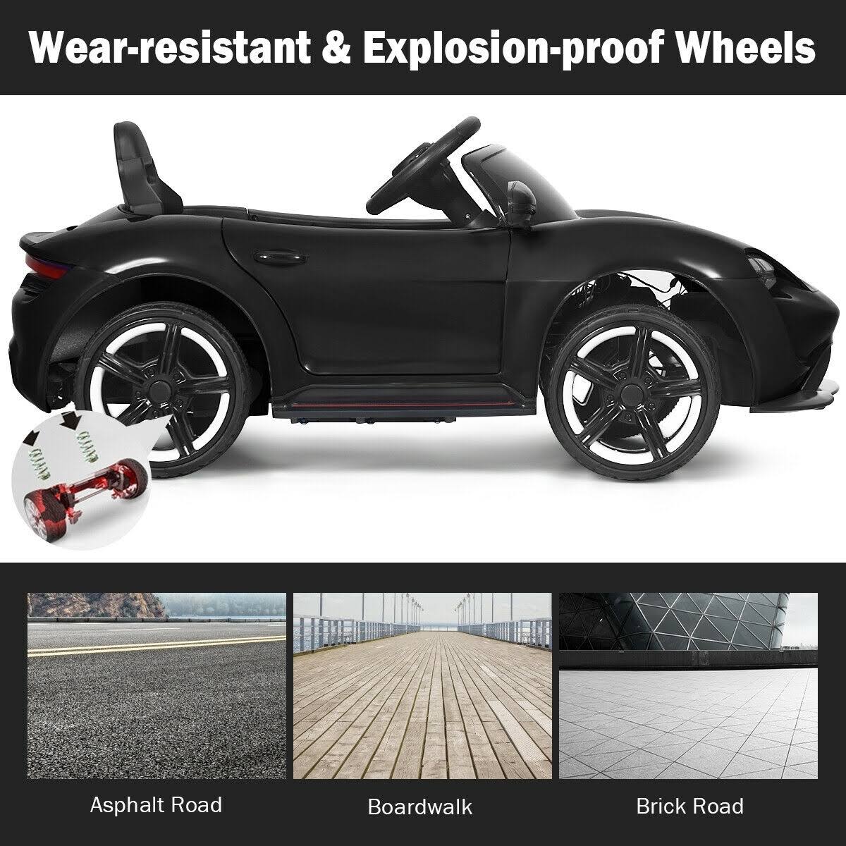 12V Kids Ride on Car with MP3 and LED Light D113471