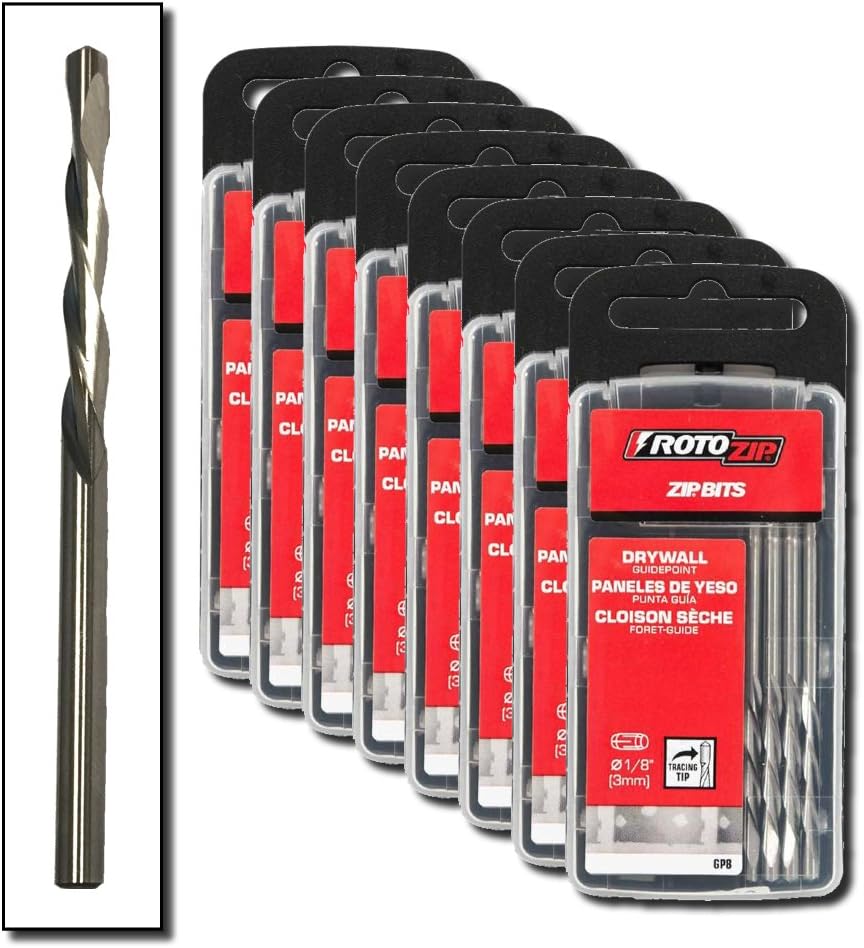 1/8" Guide Point Drywall Router Bits (80-Pack) A386