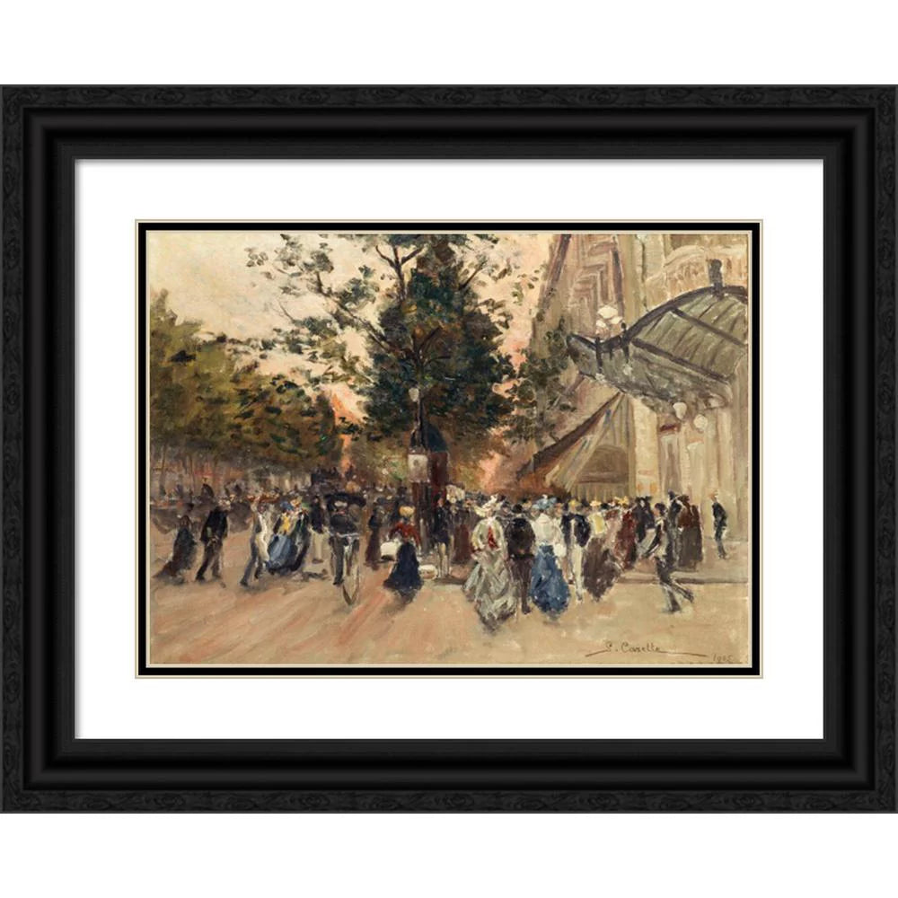 Black Ornate Framed Double Matted Museum Art Print H94274