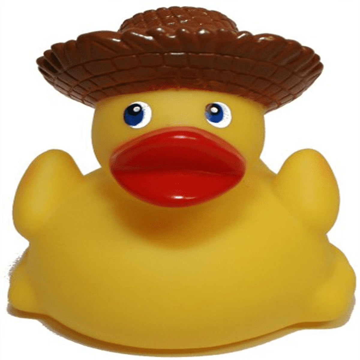 Rubber Duck Straw Hat Toy Bathtub Rubber Ducks That Float Upright I6819