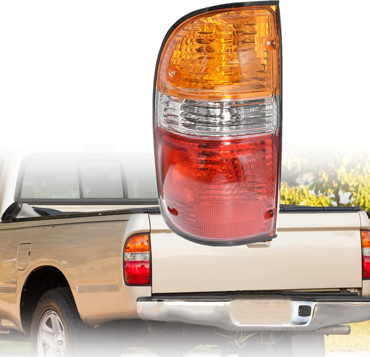 Rear Right Passenger Side Tail Light for 2001-2004 Toyota Tacoma Pack of 2 X74895