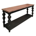 Distressed Black Wood Console Table K579