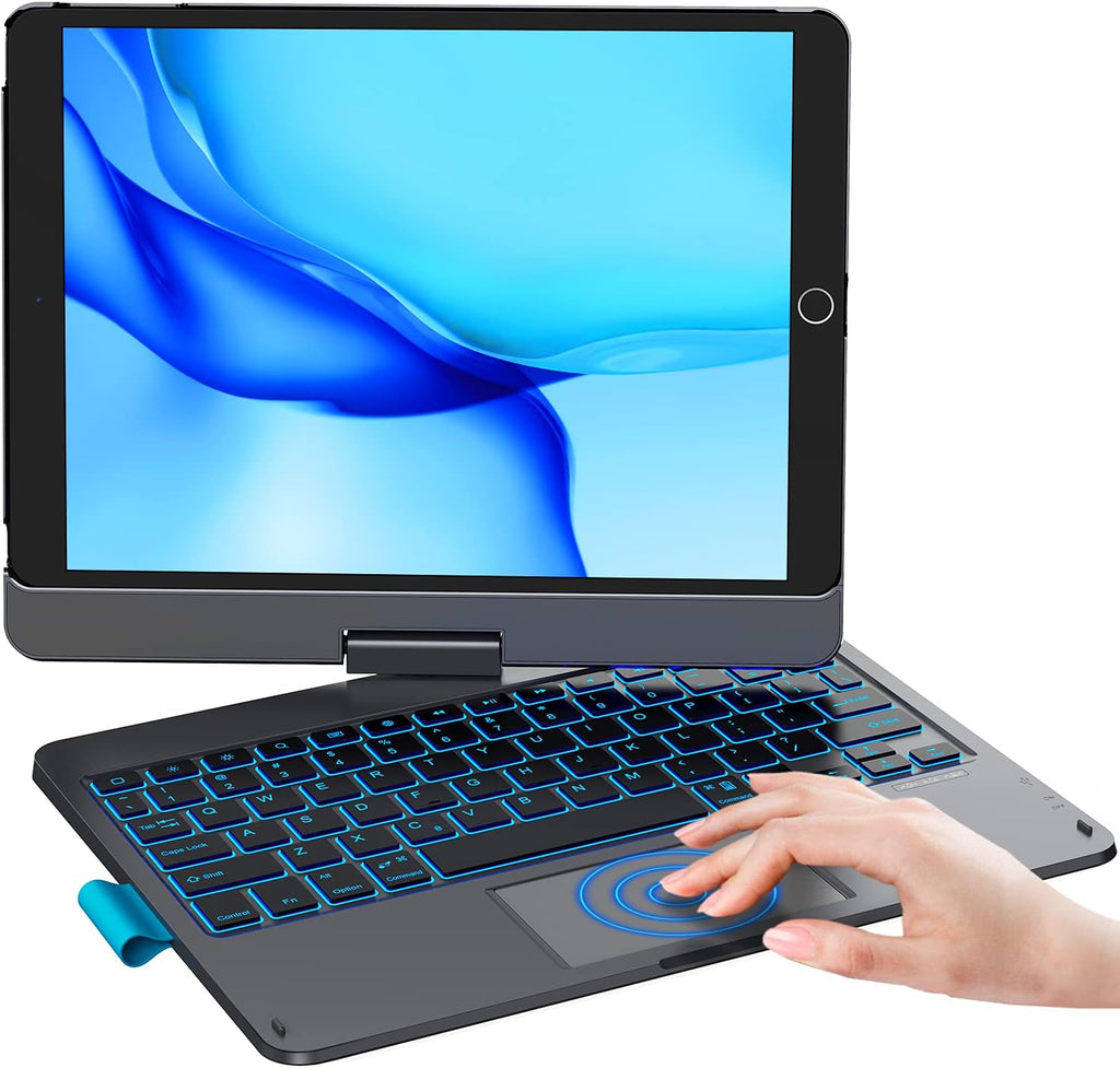 Black Slim Wireless Keyboard Case with Folio Hard Back Cover Q660032