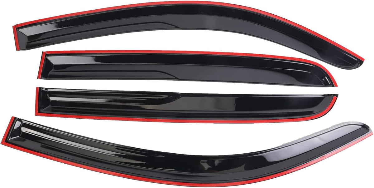 Smoke Window Deflectors Sun Rain Guard Vent Shade for Tacoma Double Cab W938565