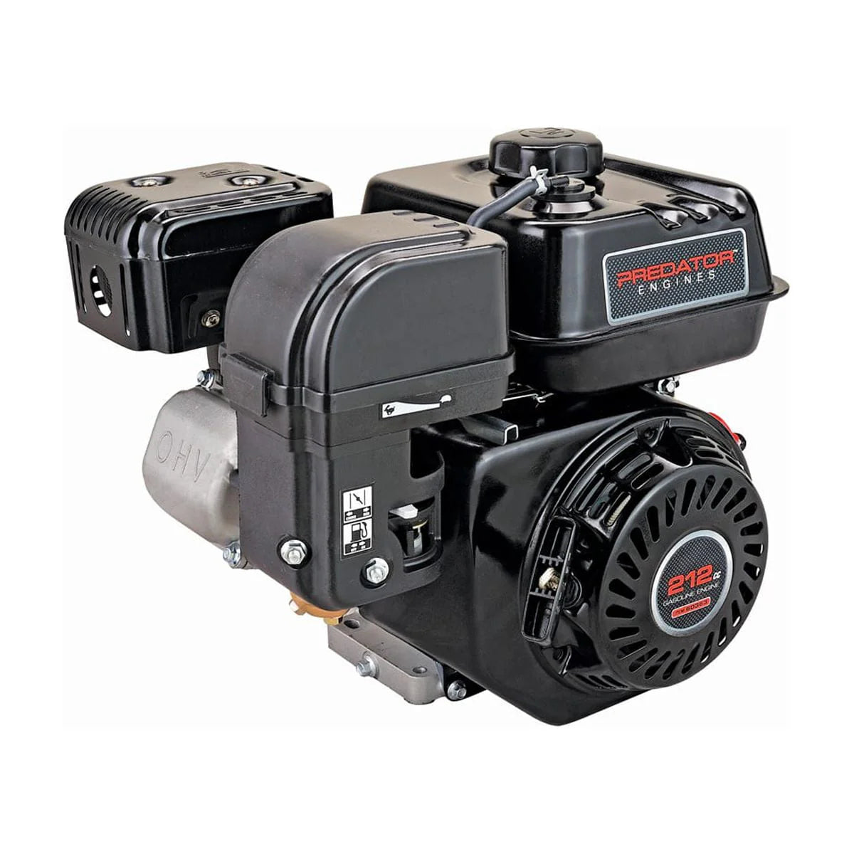 6.5 HP 212cc OHV Horizontal Shaft Gas Engine O10936