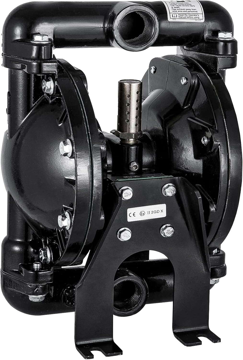 Air-Operated Double Diaphragm Pump 1 inch Aluminum 35 GPM Max 120PSI T3456