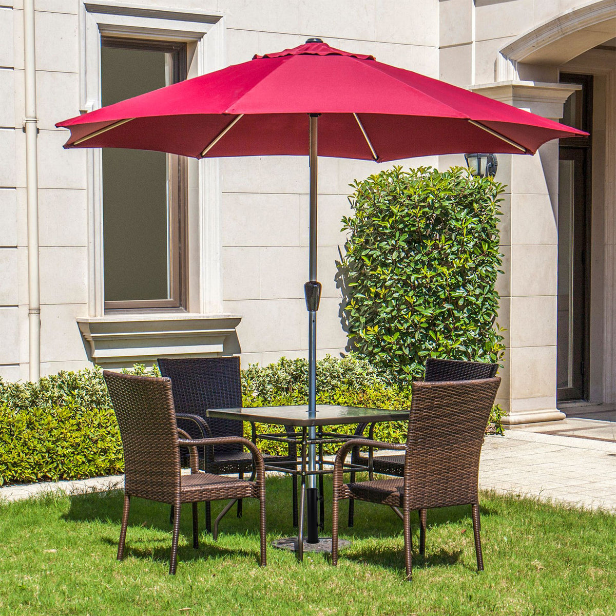 Black Granite Umbrella Tube Holder I5459