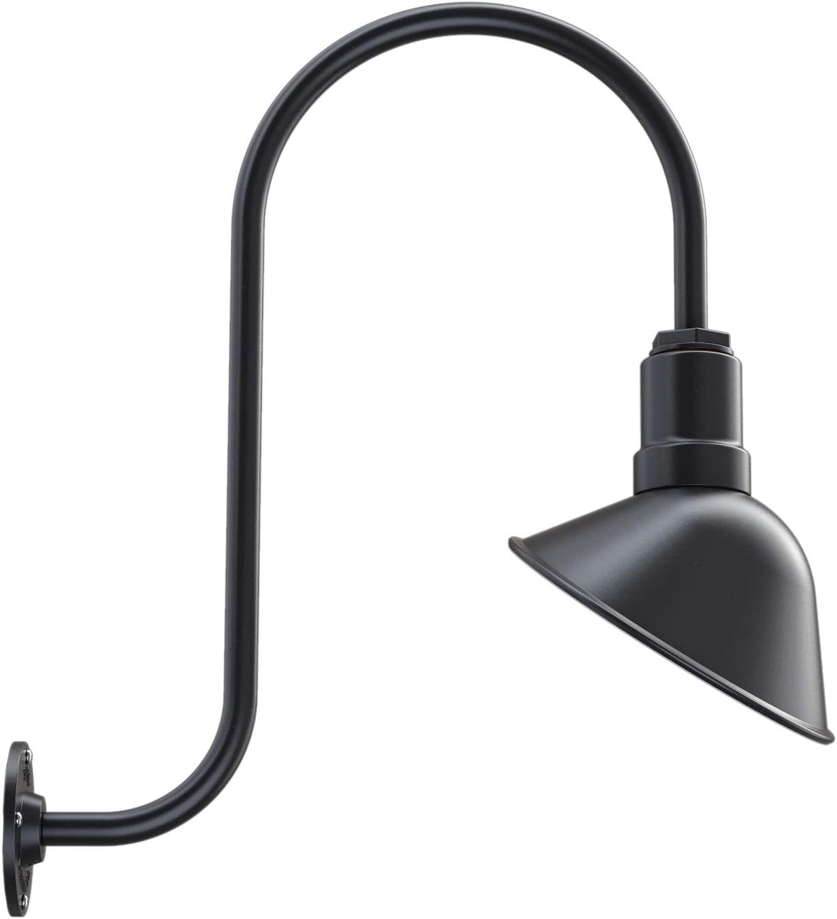 Red 9 inch Dome 11 inch Gooseneck Store Sign Light V45284
