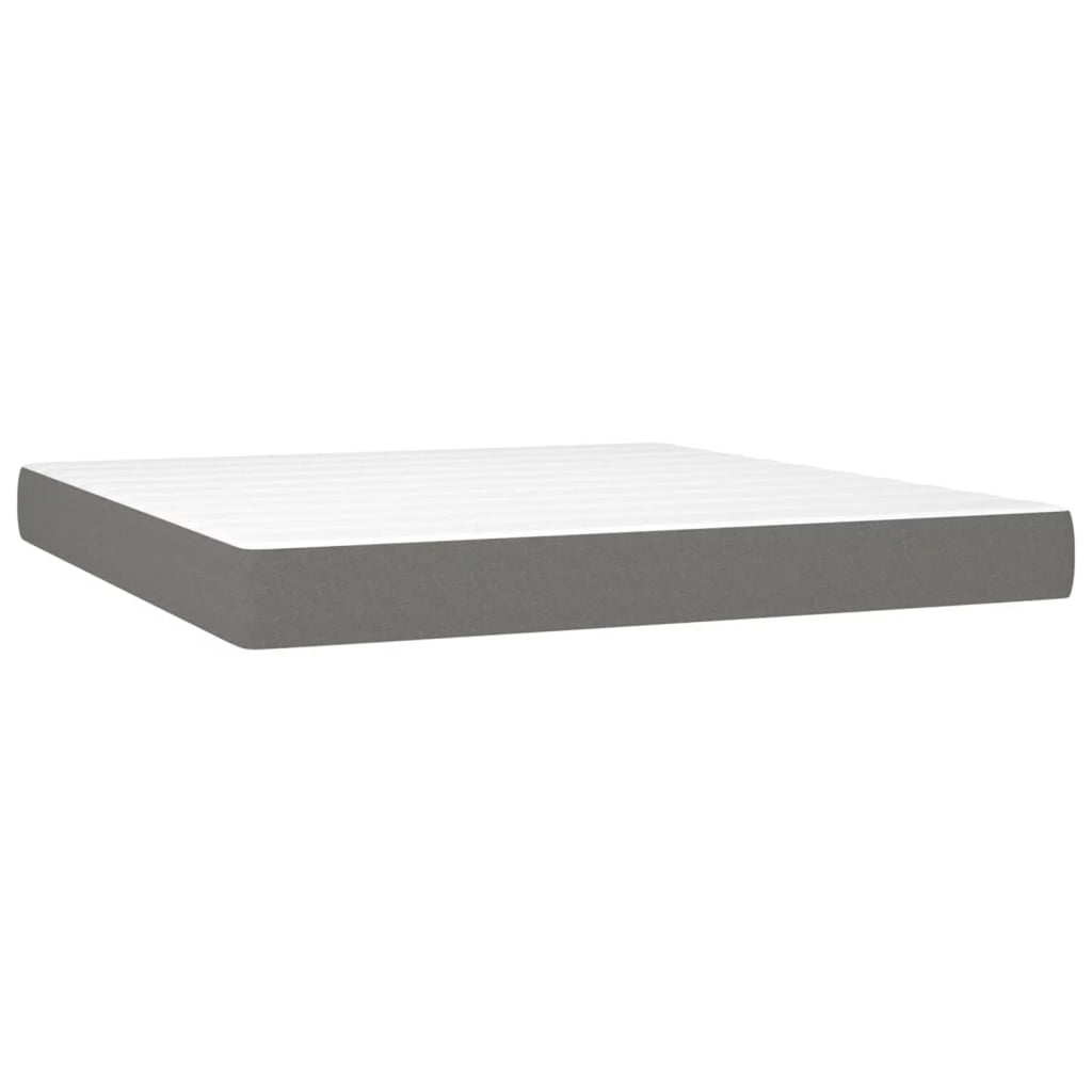 Dark Gray Pocket Spring California King Fabric Bed E867638