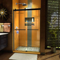 Satin Black Shower Door L3446