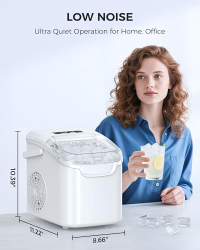 Countertop Portable Ice Maker with Ice Basket and Scoop G52778