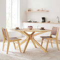 Oak Oval Wood Dining Table I44384