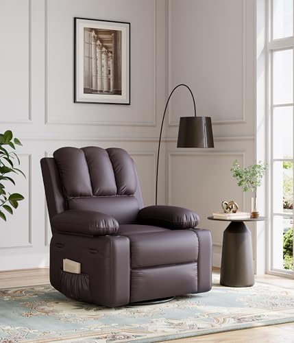 Oversized Grey Recliner Chair with Heat and Massage M52193