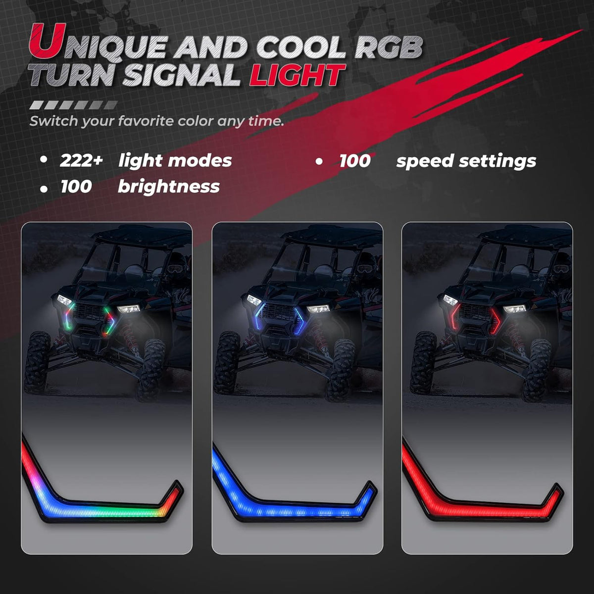 Heavy Duty Scratch Resistant 3-IN-1 Folding Flip Windshield G46929