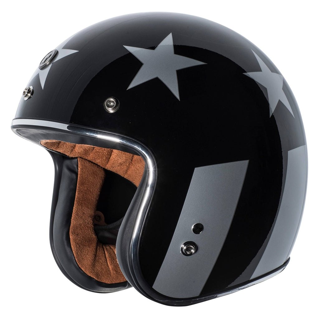 Black 3/4 Helmet N2185