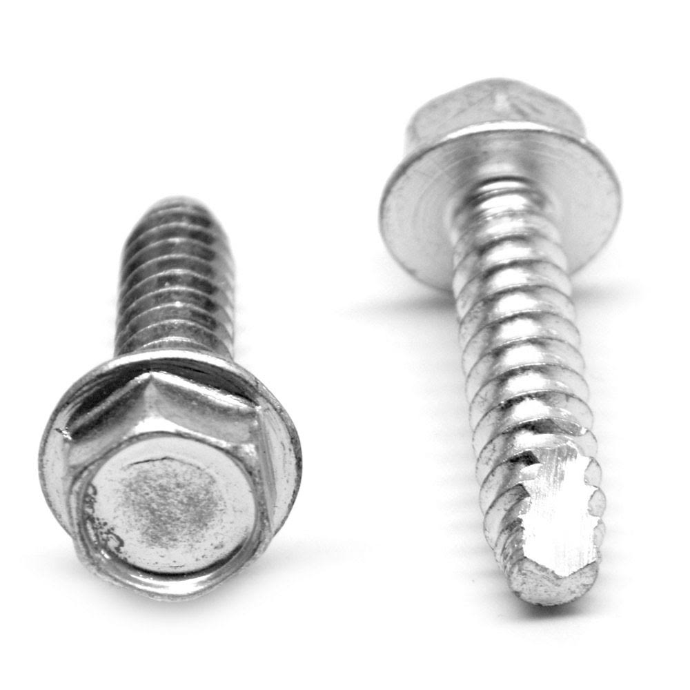 3/8-12 x 1 1/2 Thread Cutting Screw Hex Washer Head Type 25 Low Carbon Steel Zinc Plated K6906