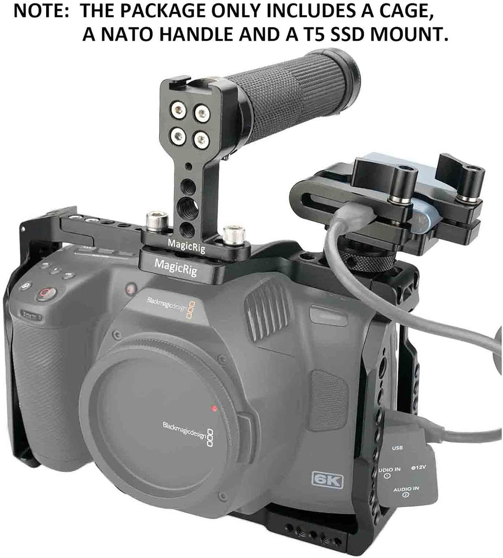 Full Cage Kit with Rubber Top Handle & T5 SSD Mount R118