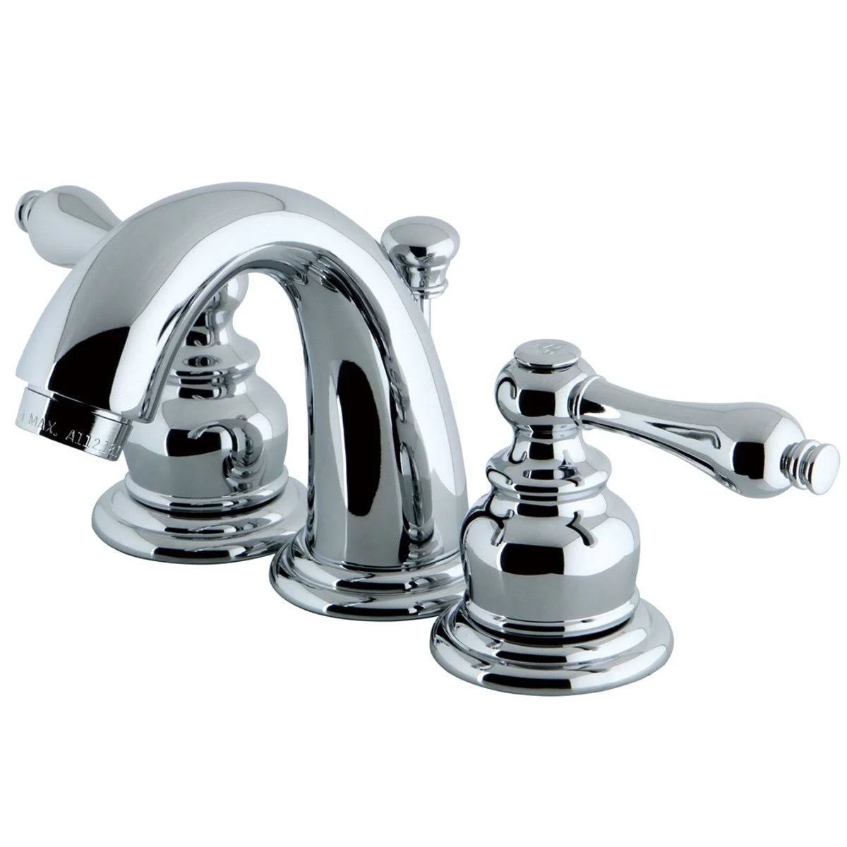 Chrome Two Handle Mini Widespread Lavatory Faucet with Retail Pop-Up C6734