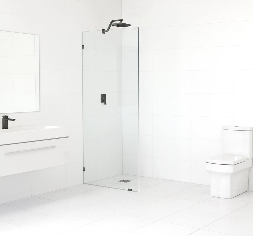 Frameless Fixed Glass Panel Oil Rubbed Bronze H246436
