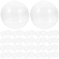 50pcs Plastic Transparent Fillable Grab Balls B30418