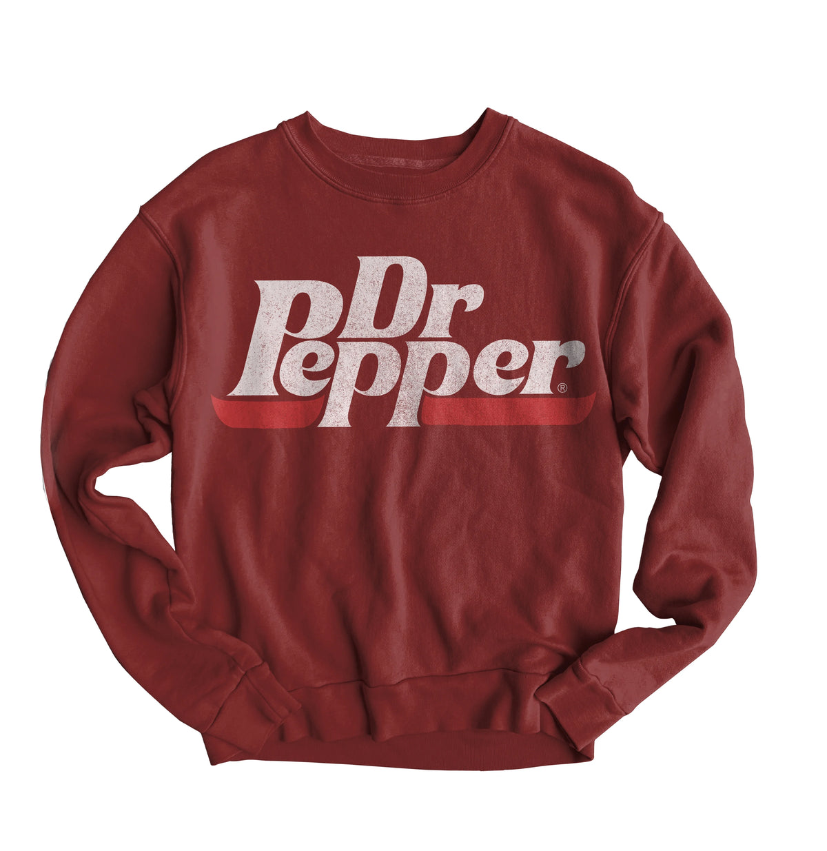 Maroon Long Sleeve Crewneck Jacket M3219
