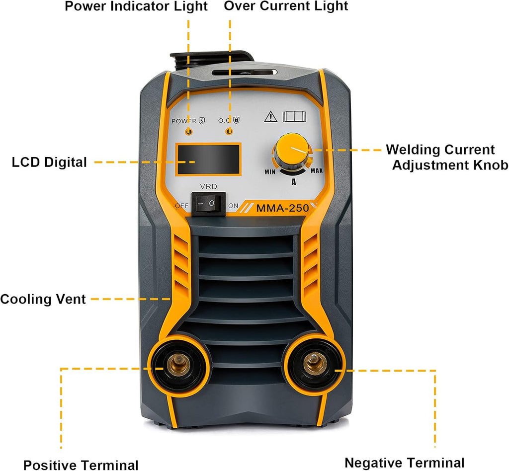110V/220V 200Amp ARC Stick Welding Machine IGBT Dual Voltage Welder E47482