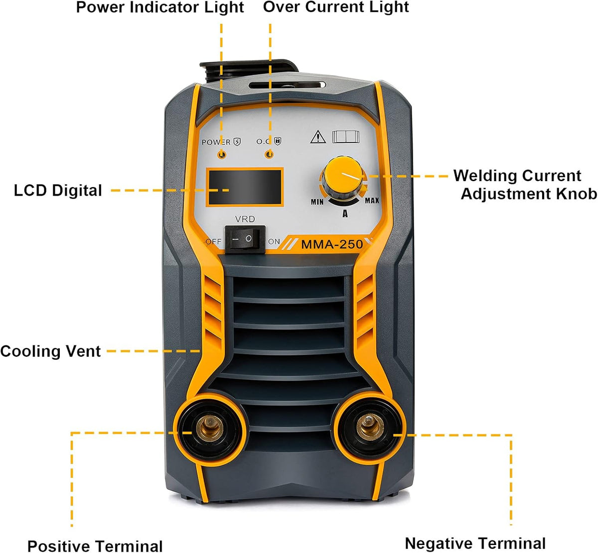110V/220V 200Amp ARC Stick Welding Machine IGBT Dual Voltage Welder E47482