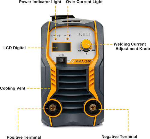 110V/220V 200Amp ARC Stick Welding Machine IGBT Dual Voltage Welder E47482