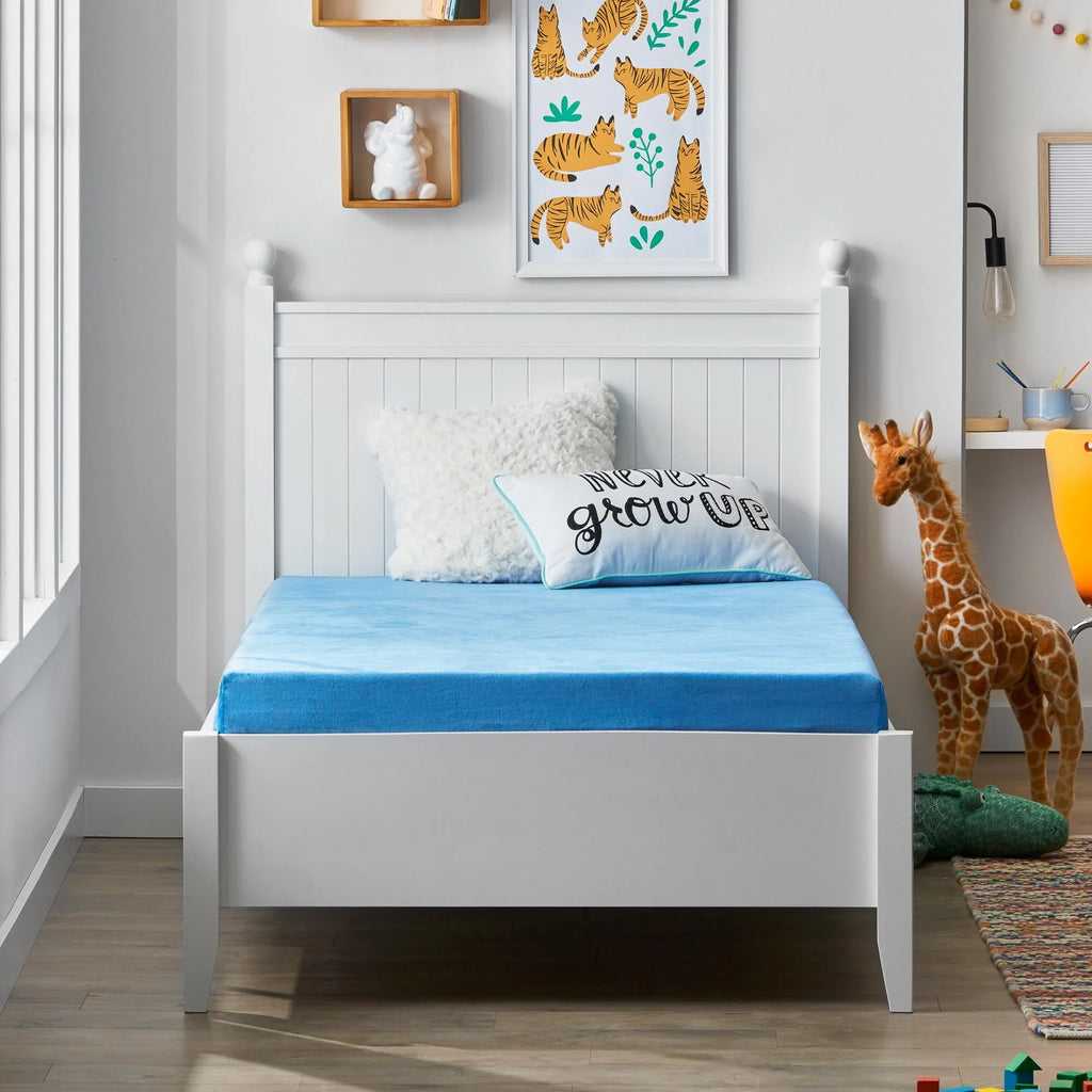 Blue Twin Gel Memory Foam Kids Mattress U4214