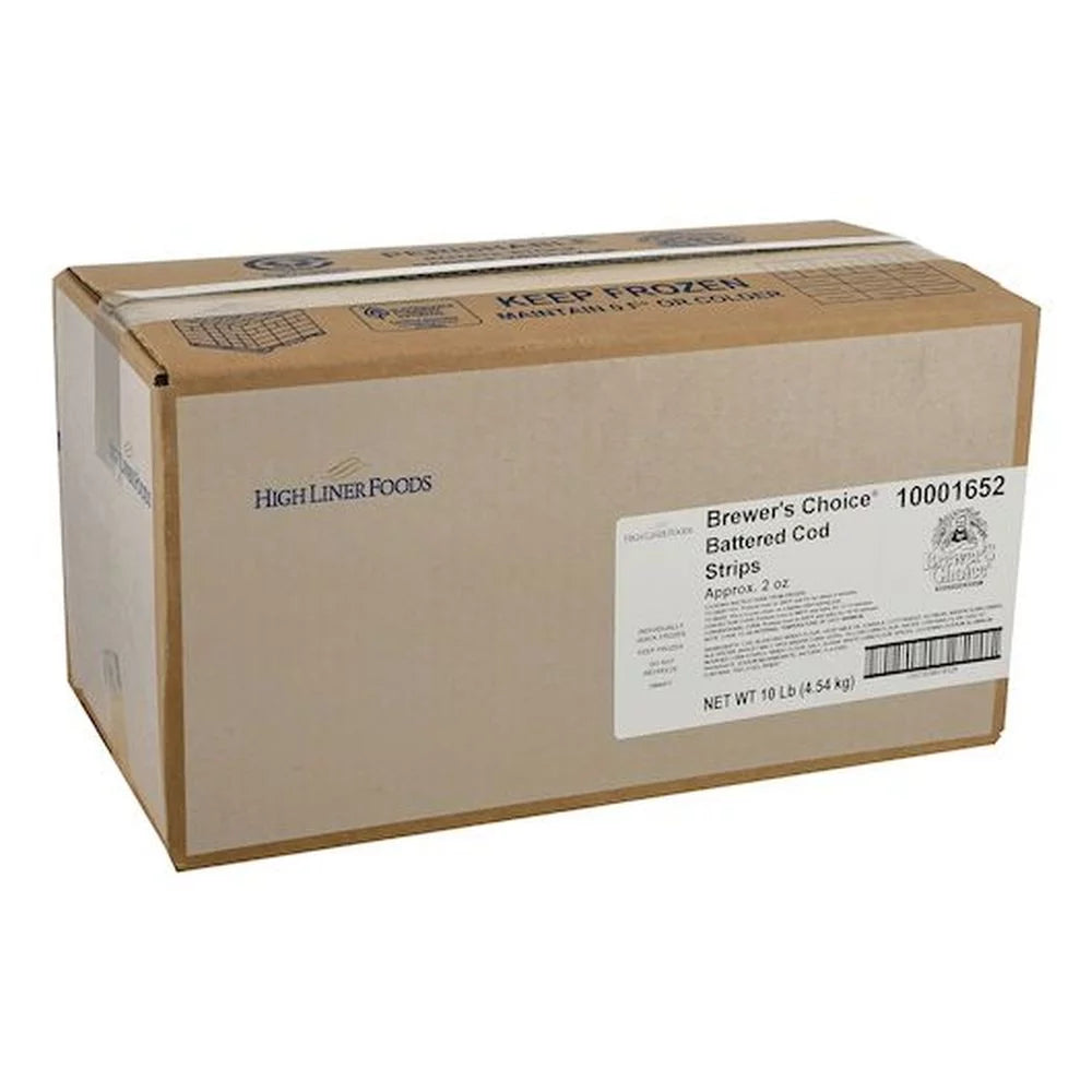Battered Cod Fillet Strip 2 Ounce 5 Pound Z15094
