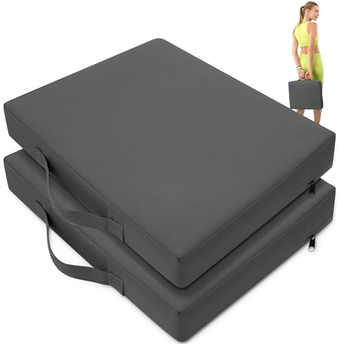 2 Pcs Water-Repellent Stadium Seat Cushions T75090