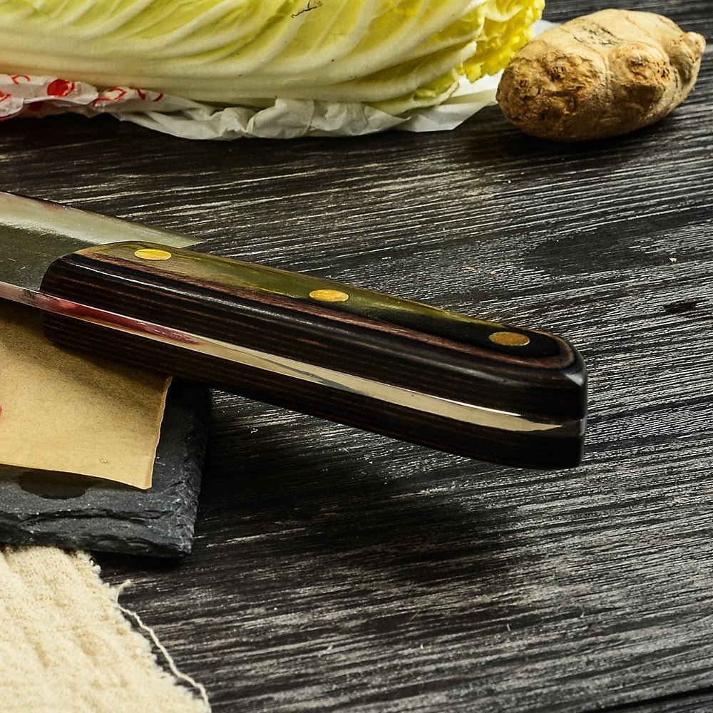 Hand Forged Butcher Knife with Leather Sheath M127