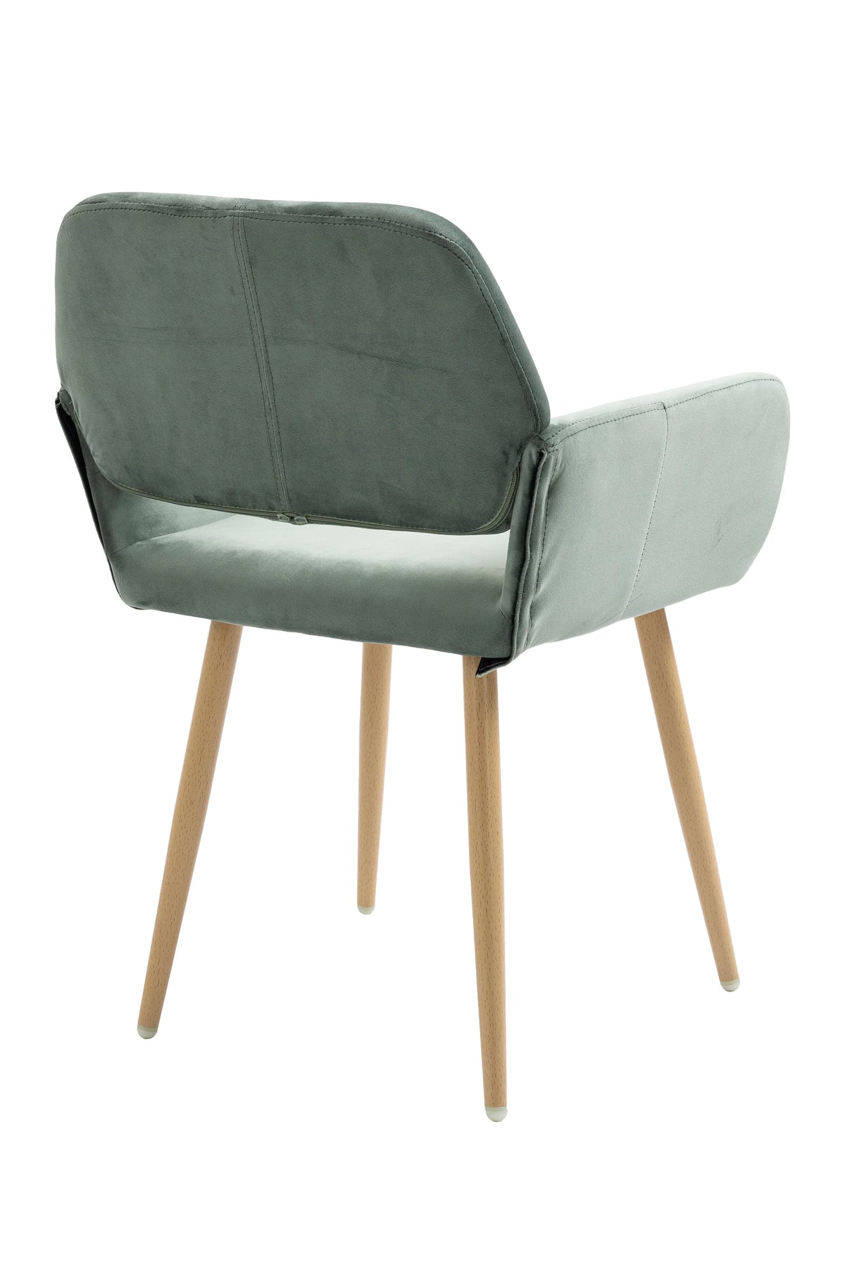 Velvet Desk Chair No Wheels O991