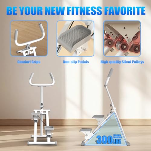 Compact Foldable Stair Stepper with Handlebar K84875