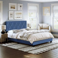 Linen Upholstered Platform Bed S923