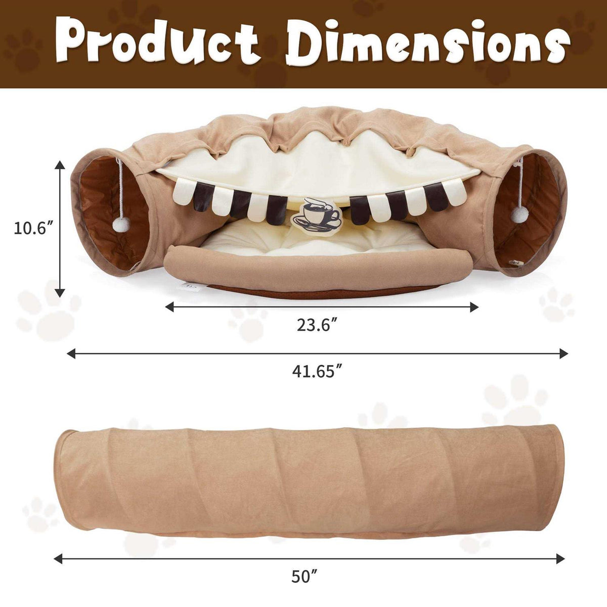 Cat Tunnel with Cat Bed Z363892