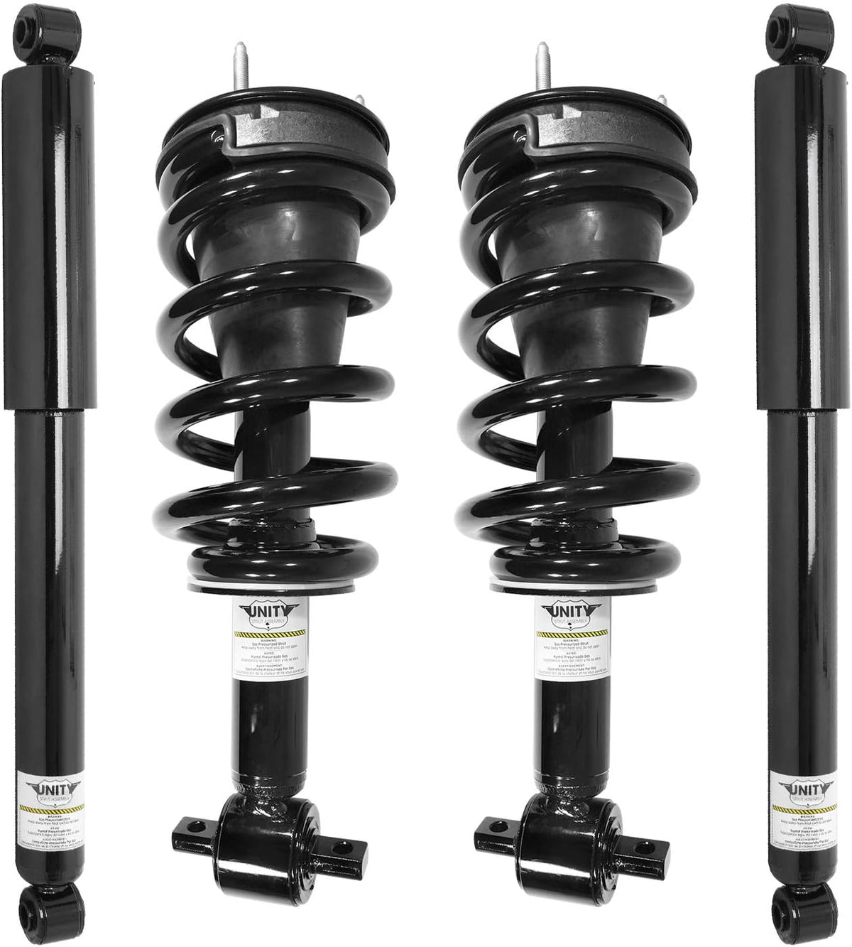 Front and Rear 4 Wheel Complete Strut Assembly with Gas Shock Kit I157225