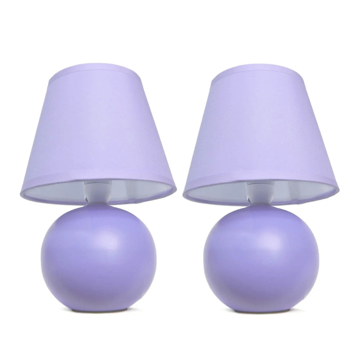 Mini Ceramic Globe Table Lamp 2 Pack P316210