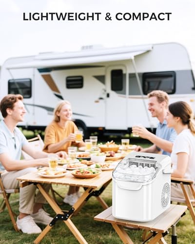 Countertop Portable Ice Maker with Ice Basket and Scoop G52778