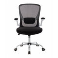 White Adjustable Mesh and Metal Office Chair O7441