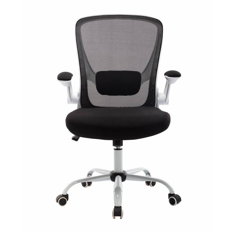 White Adjustable Mesh and Metal Office Chair O7441