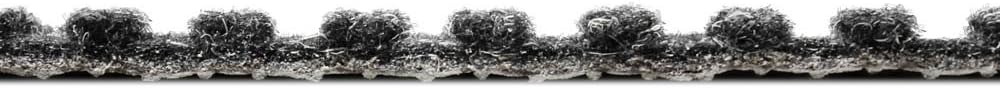 Heavy-Duty Ribbed Indoor Outdoor Carpet with Rubber Marine Backing - Charcoal Black - 6 Feet X 15 Feet A111202