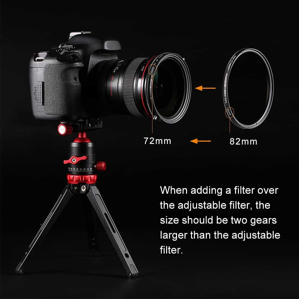 67mm Variable Fader ND2-ND32 ND Filter and CPL Circular Polarizing Filter 2 in 1 W13238