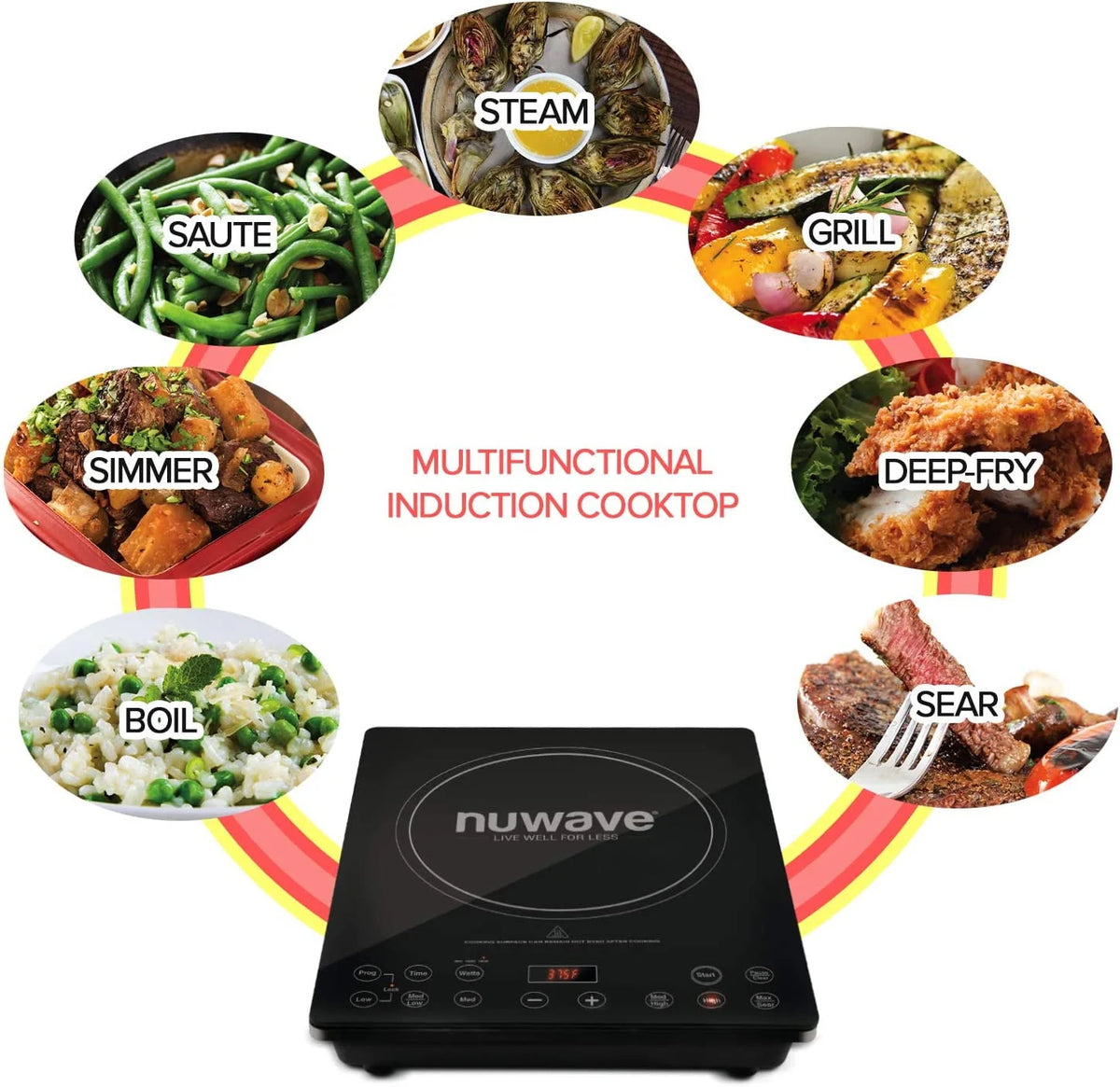 1800w Induction Cooktop Portable Commercial-Grade N791