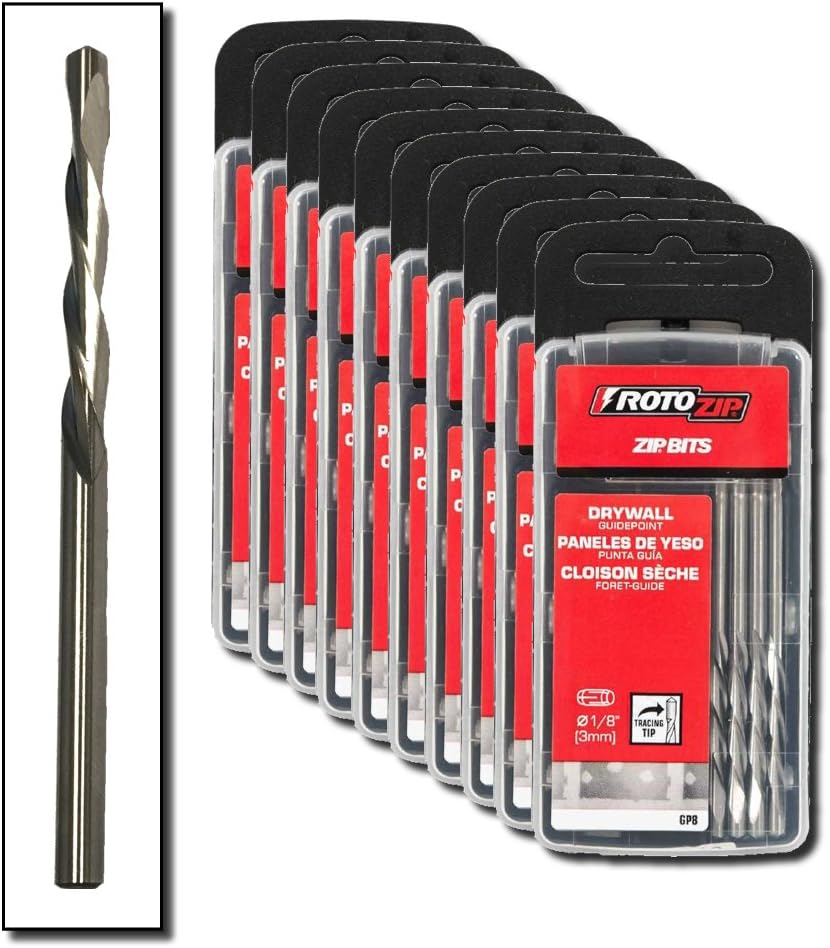 1/8" Guide Point Drywall Router Bits (80-Pack) A386