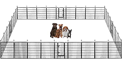 40 inch 16 Panels Metal Dog Playpen K554203