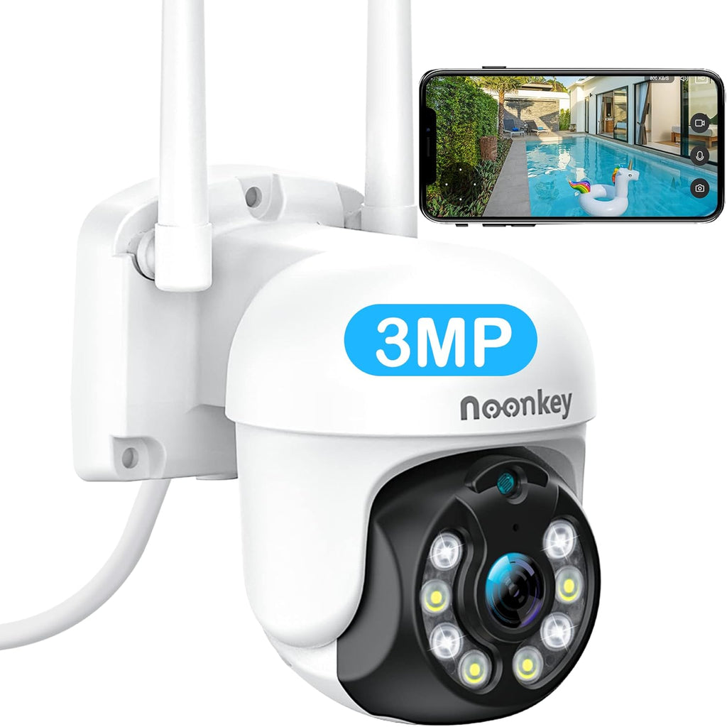 3MP 360 Degree Pan Tilt Auto Tracking 8X Zoom Wired Security Camera M114001