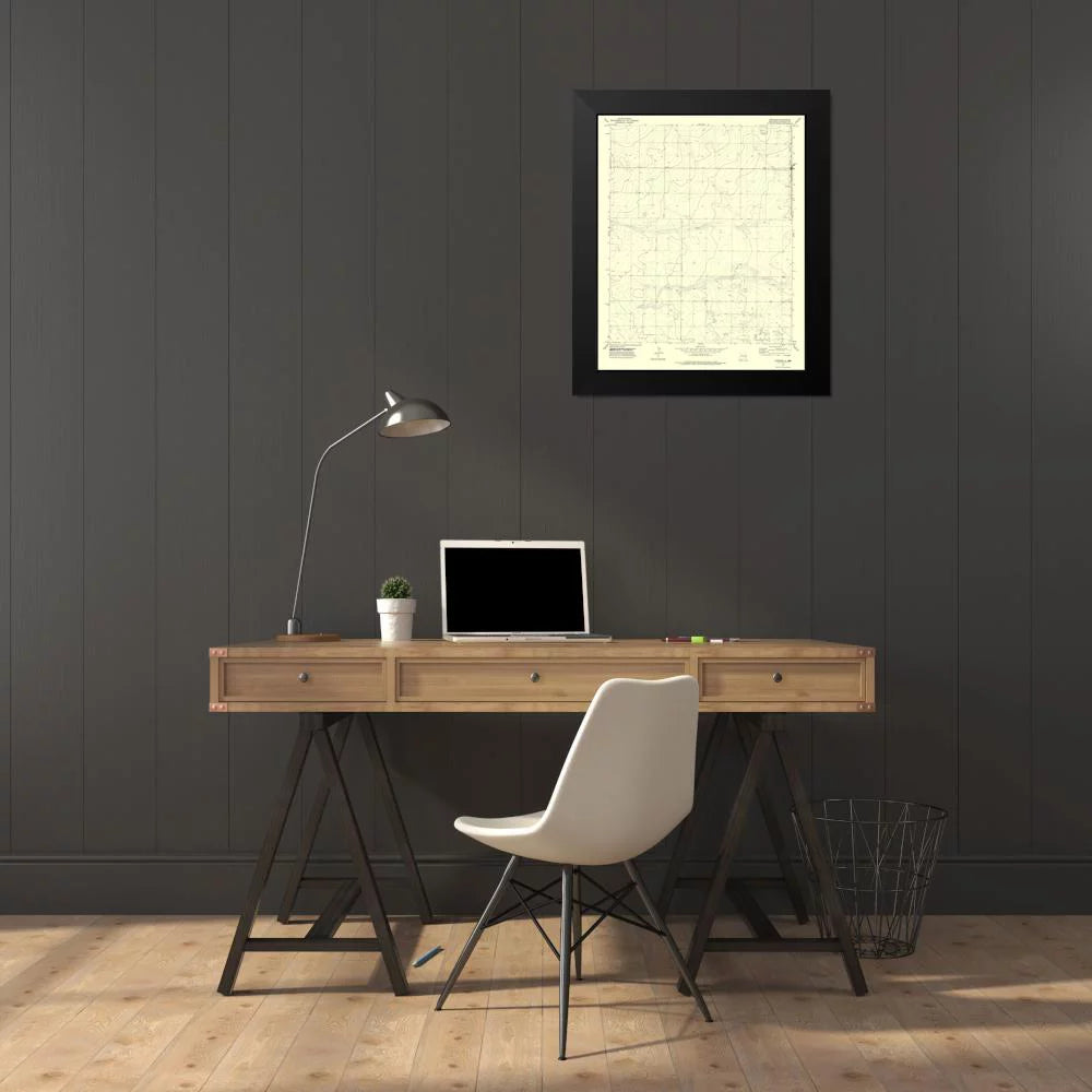 Black Modern Framed Art Print A641038