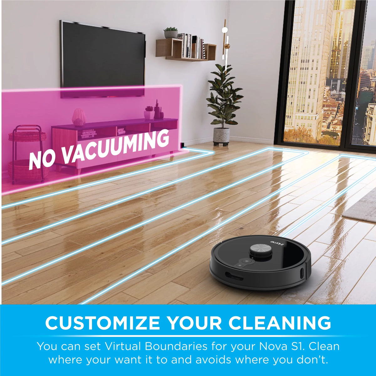 Robot Vacuum with LIDAR Navigation, 150 Min Runtime, 2700pa Suction Z607326